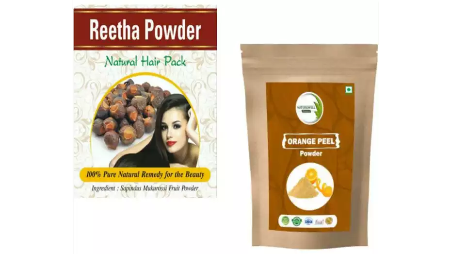 Indirang Reetha Powder(100G) & Orange Powder(100G) Combo Pack (1Pack)
