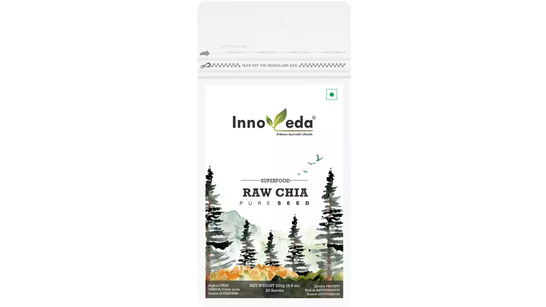 Innoveda Raw Chia Seeds (250g)