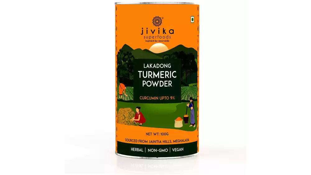 Jivika Naturals Lakadong Turmeric Powder (100g)