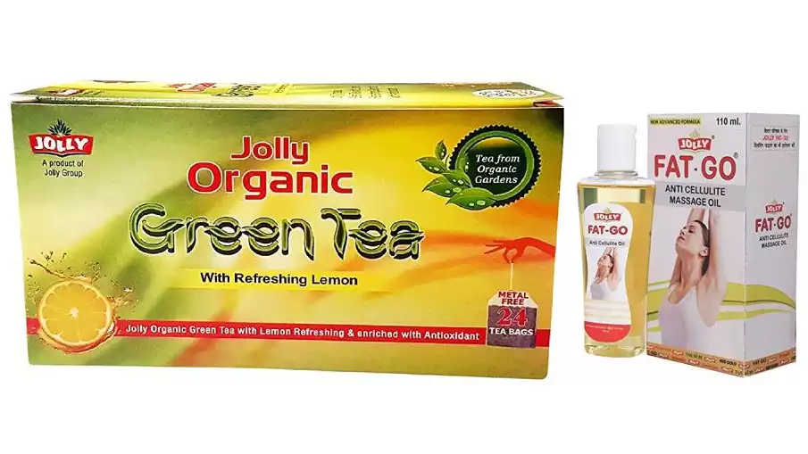 Jolly Fat Go Slimming Oil & Organic Green Tea (Combo Pack) (1Pack)