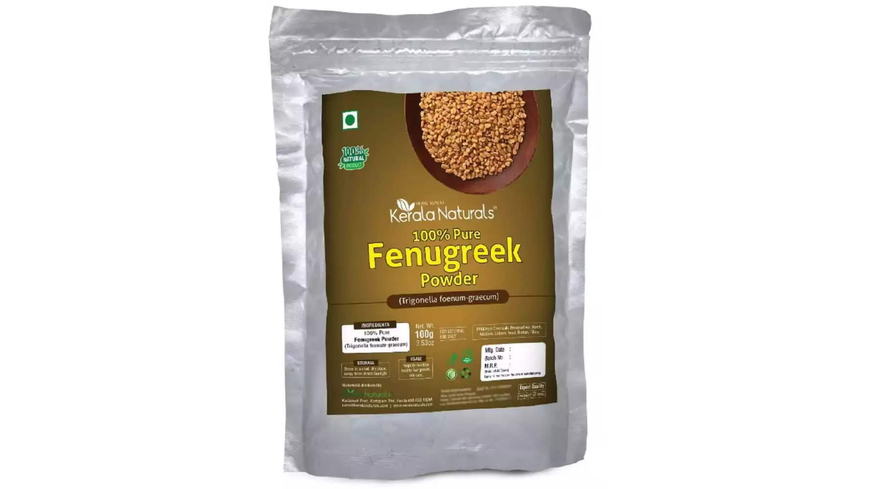 Kerala Naturals Fenugreek Powder (100g)