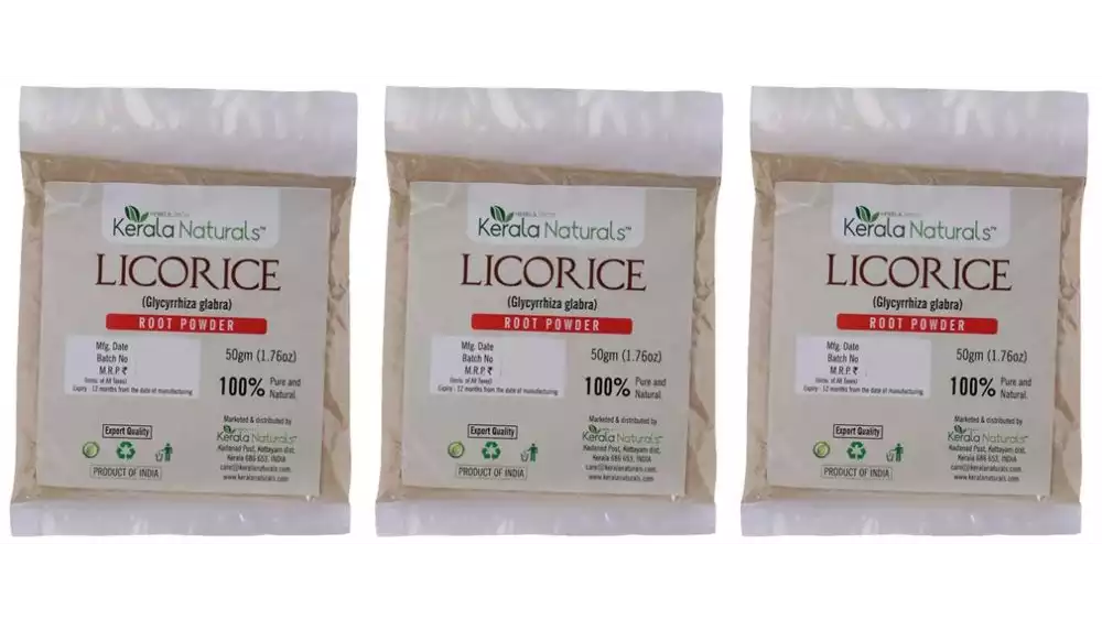 Kerala Naturals Licorice Root Powder (50g, Pack of 3)