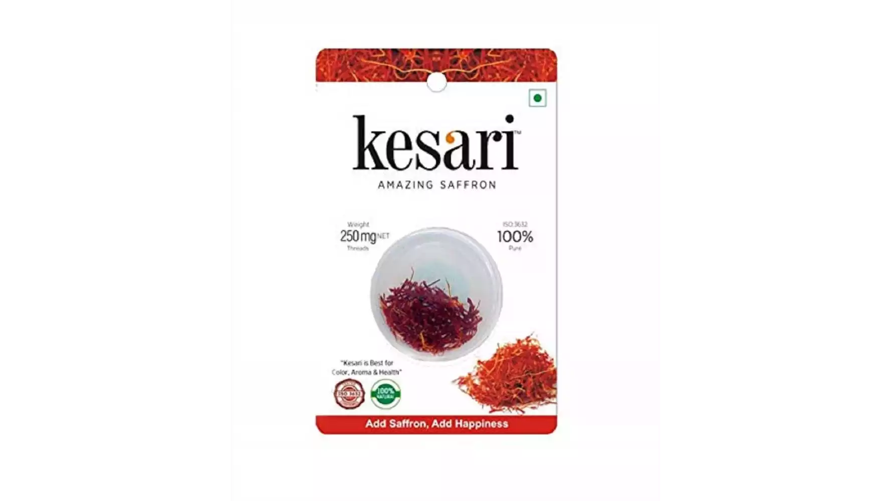 Kesari Saffron Threads (250mg, Pack of 2)