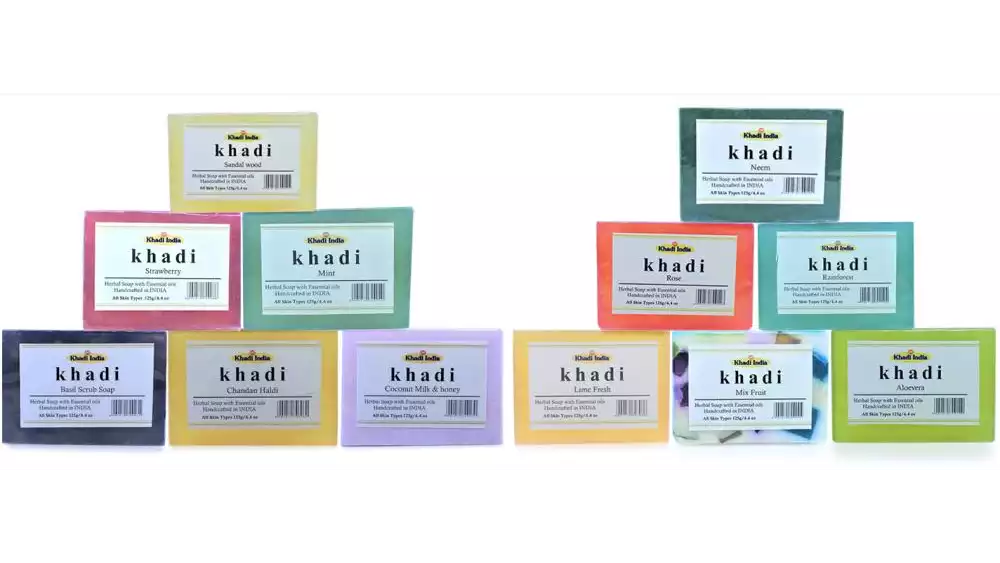 Khadi Handmade Soap Collection Set of 12 (Assorted) (1500g)