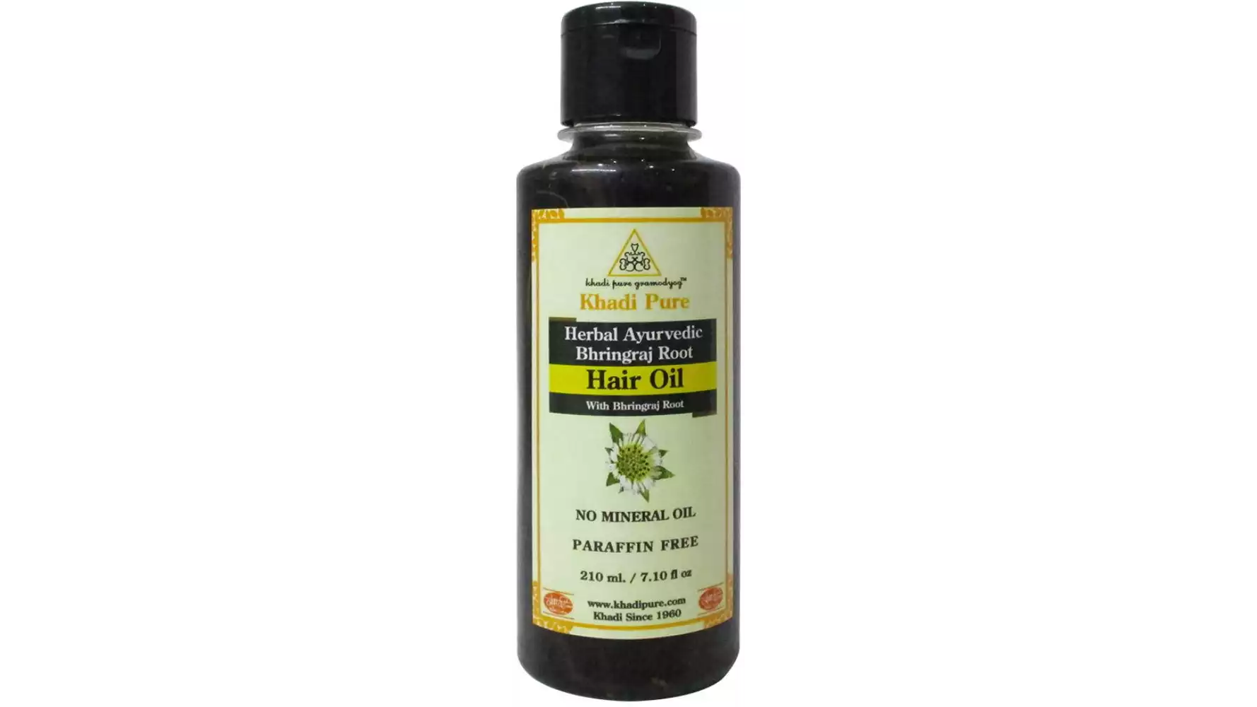 Khadi Pure Ayurvedic Bhringraj Root Hair Oil (210ml)