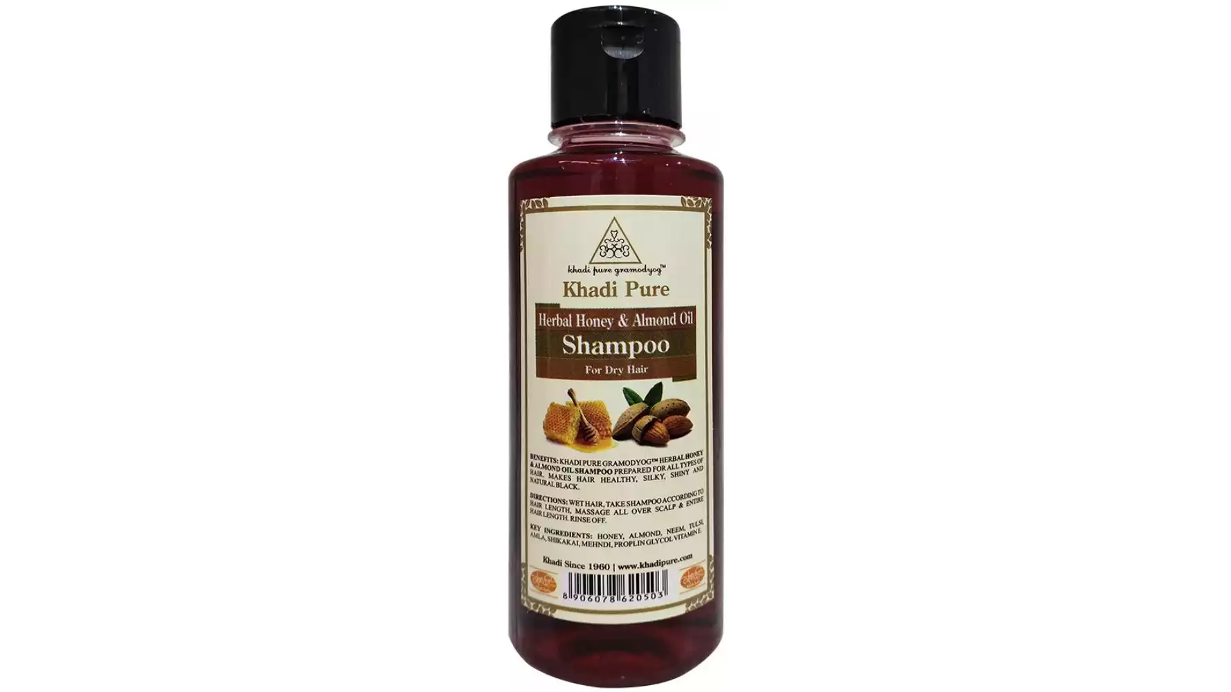 Khadi Pure Honey & Almond Oil Shampoo (210ml)