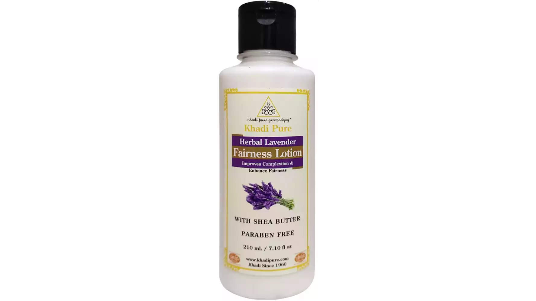 Khadi Pure Lavender Fairness Lotion With Sheabutter Sls-Paraben Free (210ml)