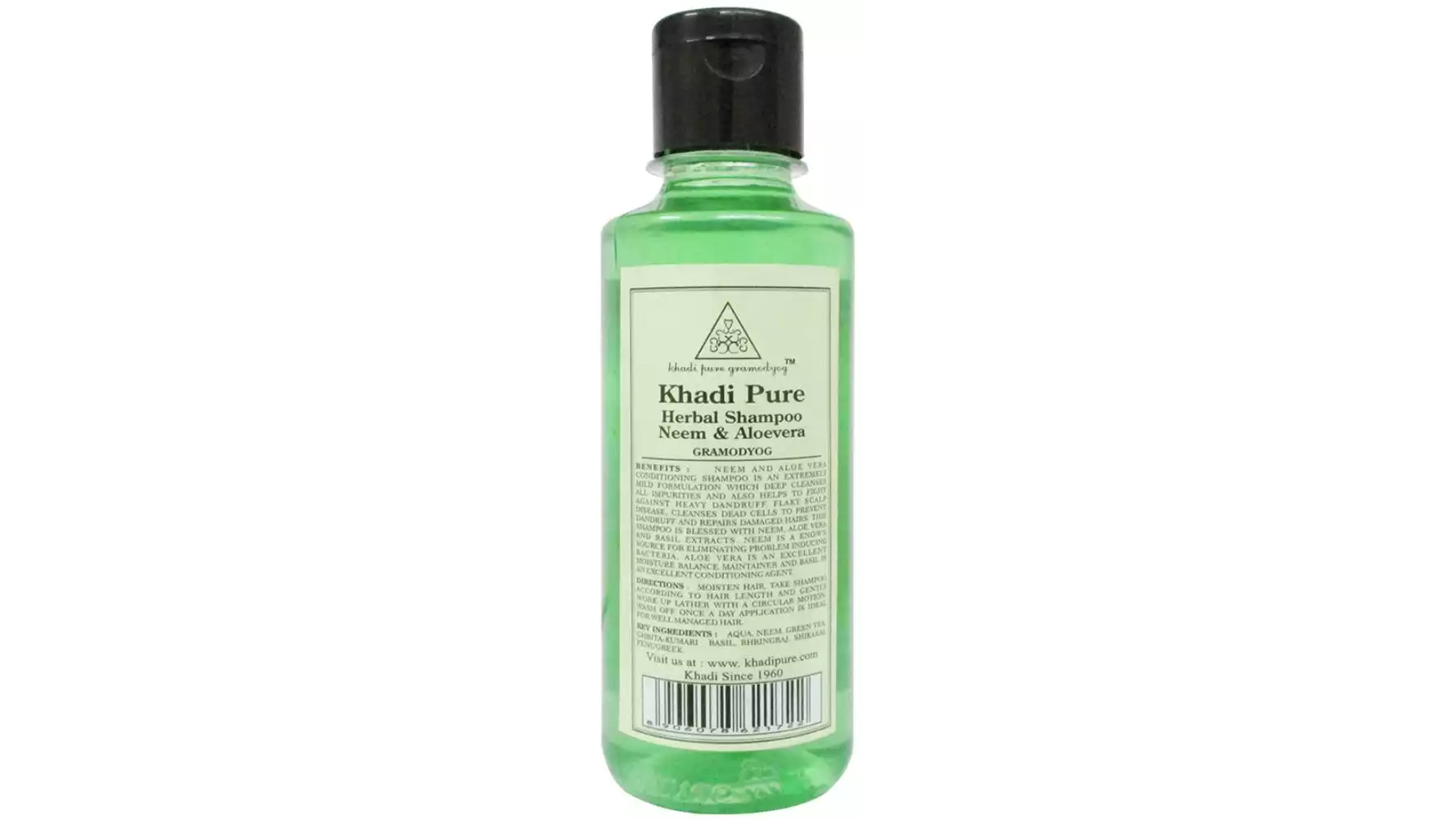 Khadi Pure Neem & Aloevera Shampoo (210ml)