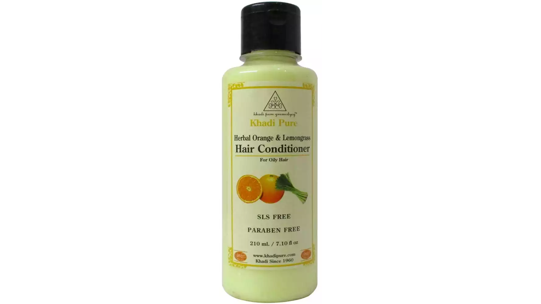 Khadi Pure Orange & Lemongrass Hair Conditioner Sls-Paraben Free (210ml)