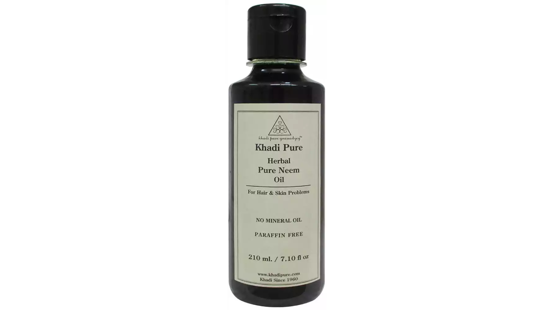 Khadi Pure Pure Neem Oil - Mineral Oil & Paraffin Free (210ml)
