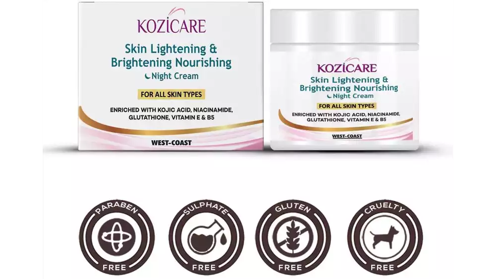Kozicare Skin Lightening & Brightening Nourishing Night Cream (50g)