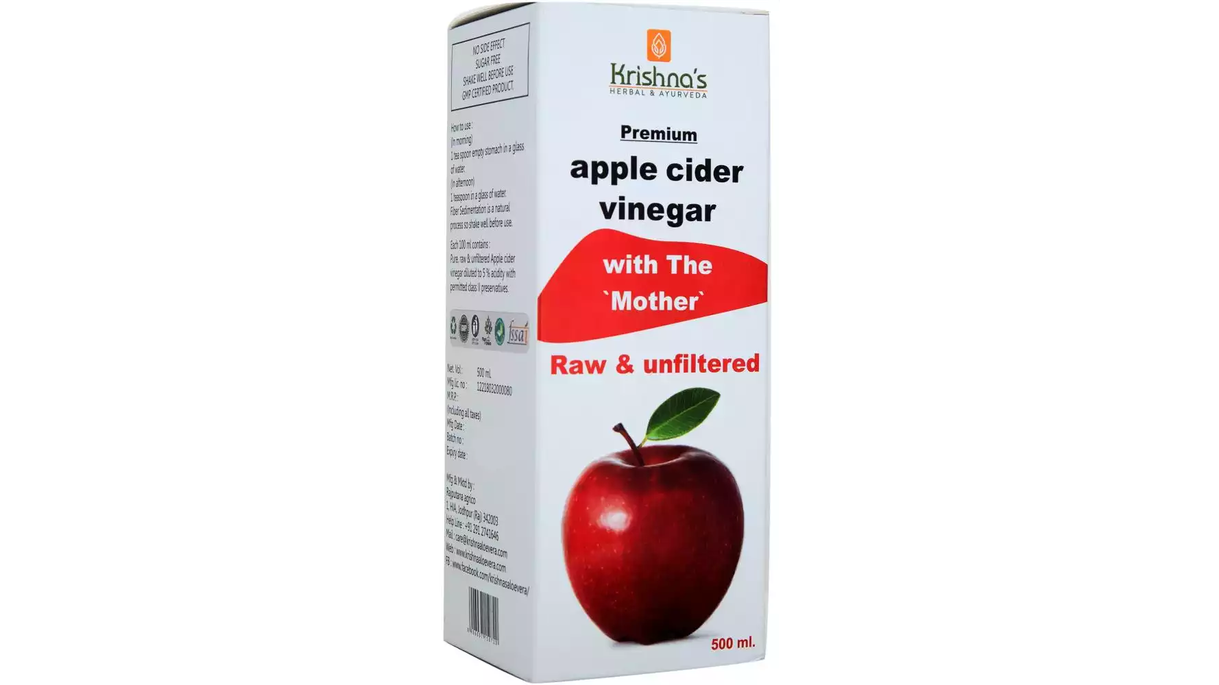 Krishna's Apple Cider Vinegar Juice (500ml)