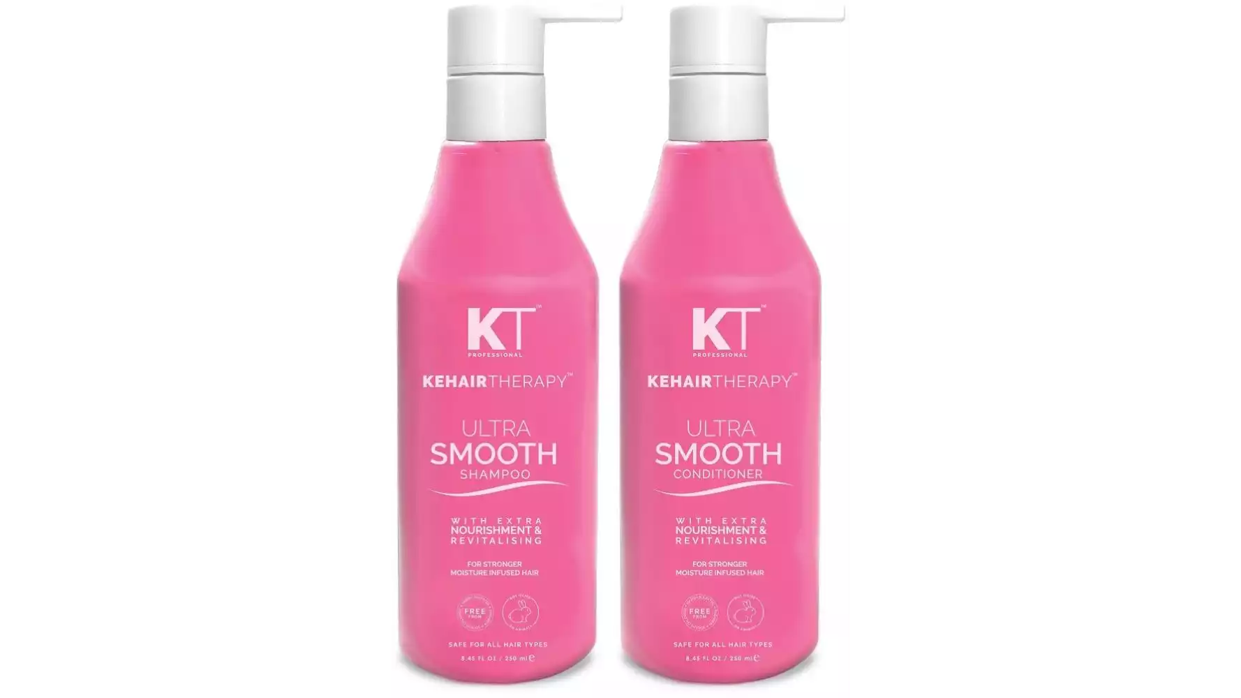 KT Ultra Smooth Shampoo & Conditioner (250ml, Pack of 2)