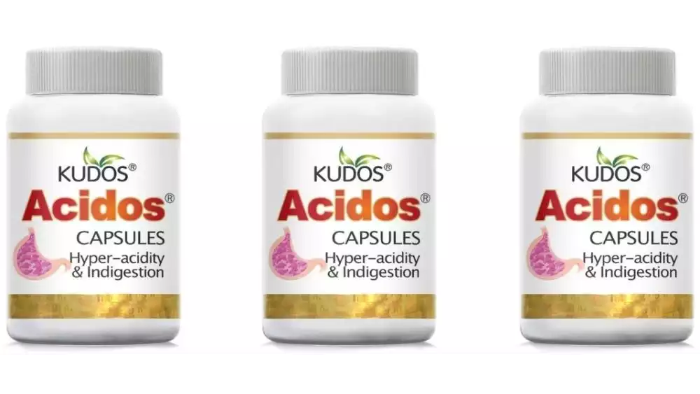 Kudos Acidos Capsules  (60caps, Pack of 3)