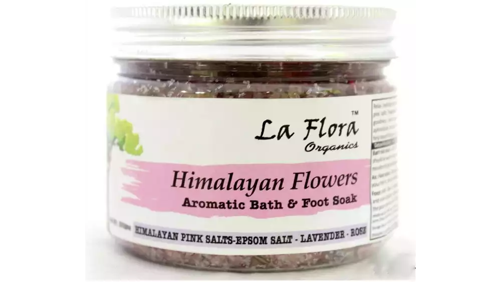 La Flora Organics Himalayan Flowers Bath Salt & Foot Soak (300g)