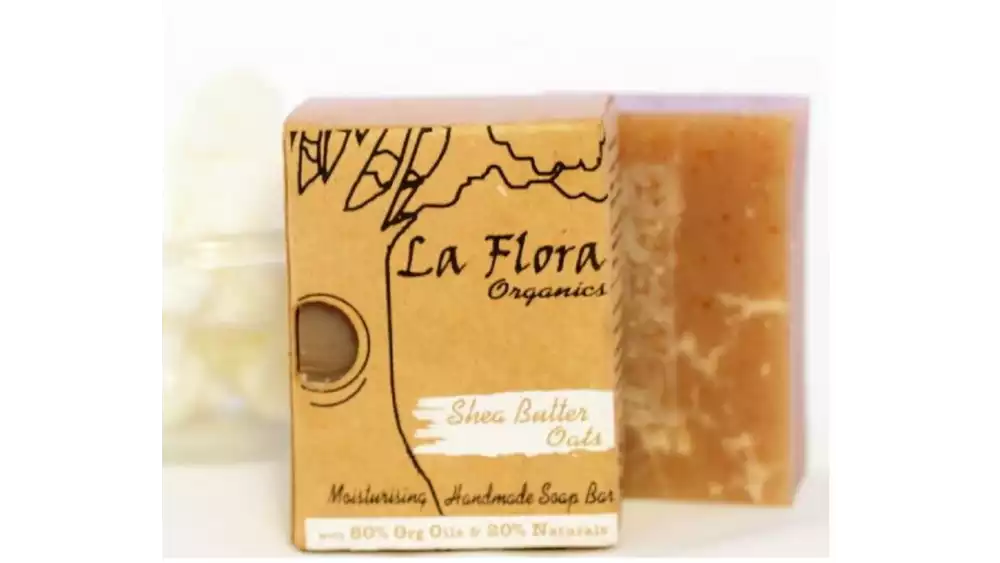 La Flora Organics Shea Butter & Oats Nourishing Handmade Soap (100g)