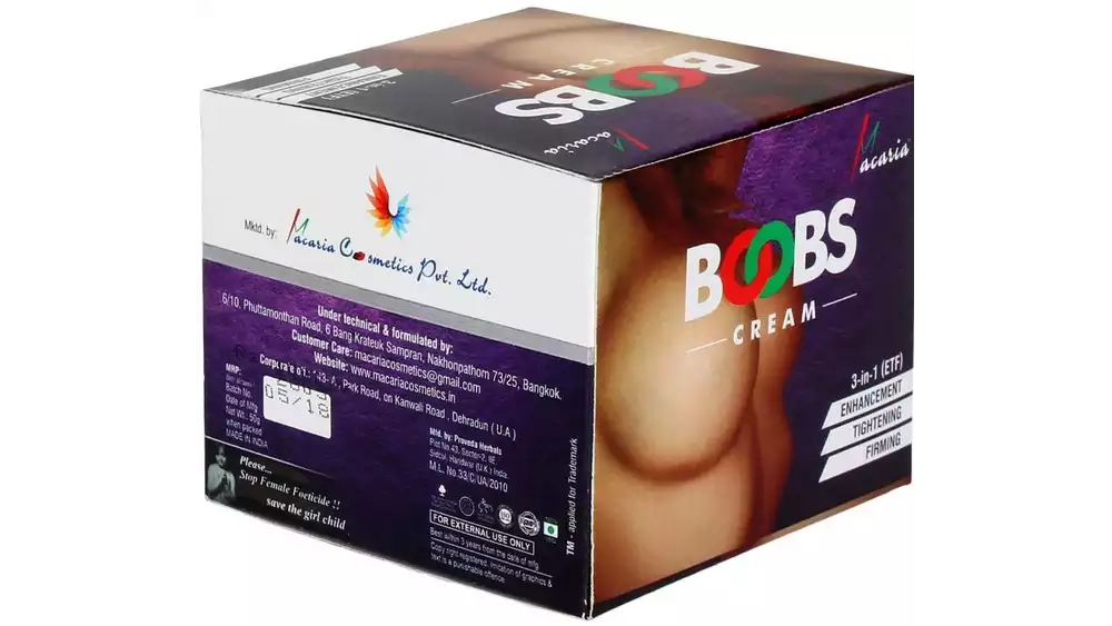 Macaria Boobs Instant Enlargement Cream (50g)