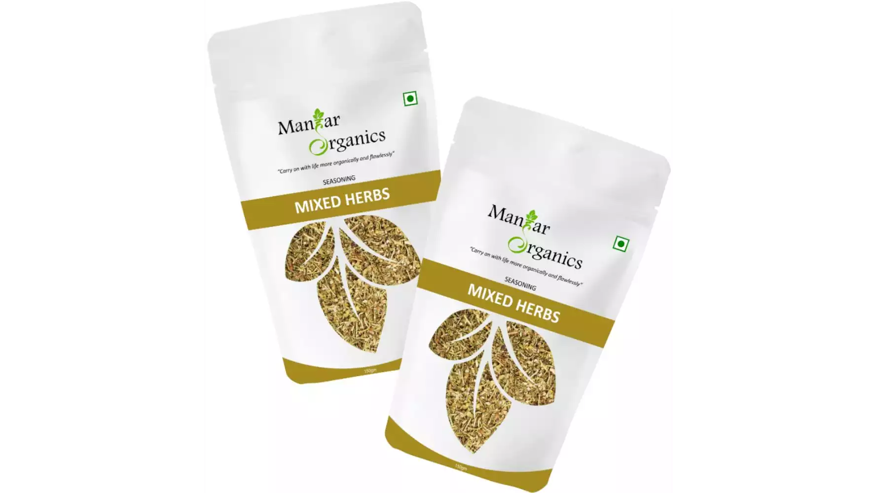 Manhar Organics Dried Mixed Herbs- Multipurpose Seasoning (150g, Pack of 2)