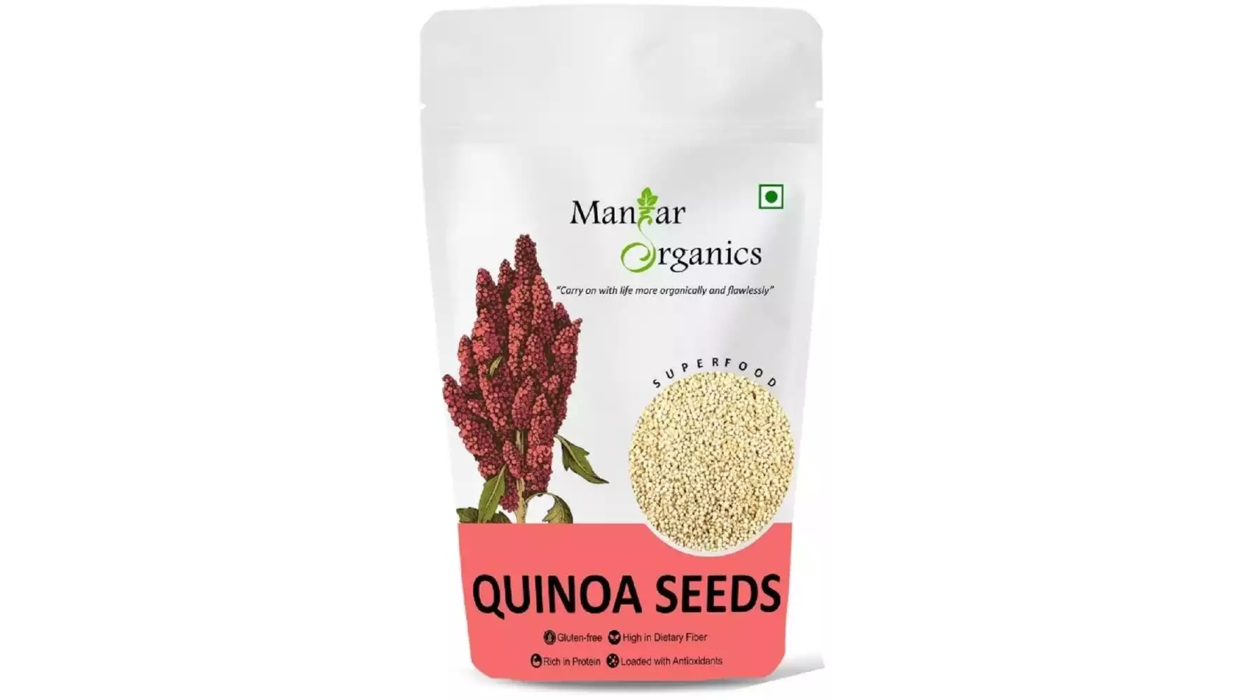 Manhar Organics Quinoa Seeds (250g)