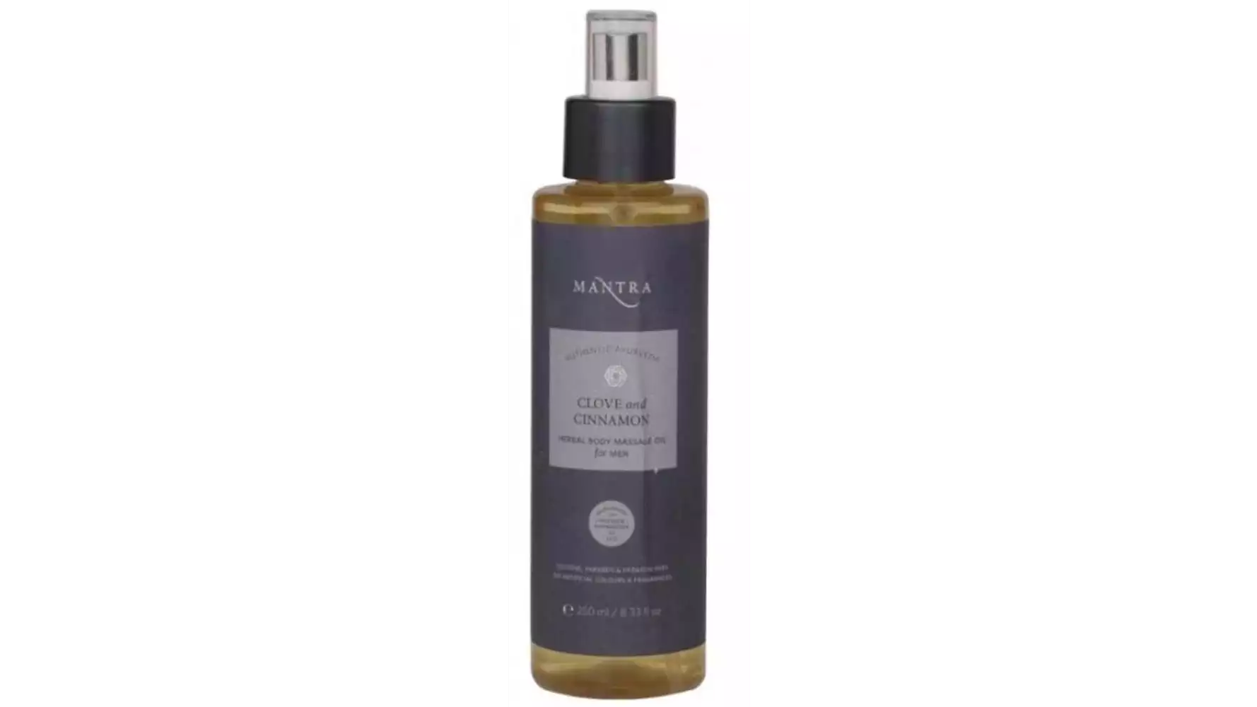 Mantra Herbal Clove And Cinnamon Herbal Body Massage Oil - For Men (250ml)