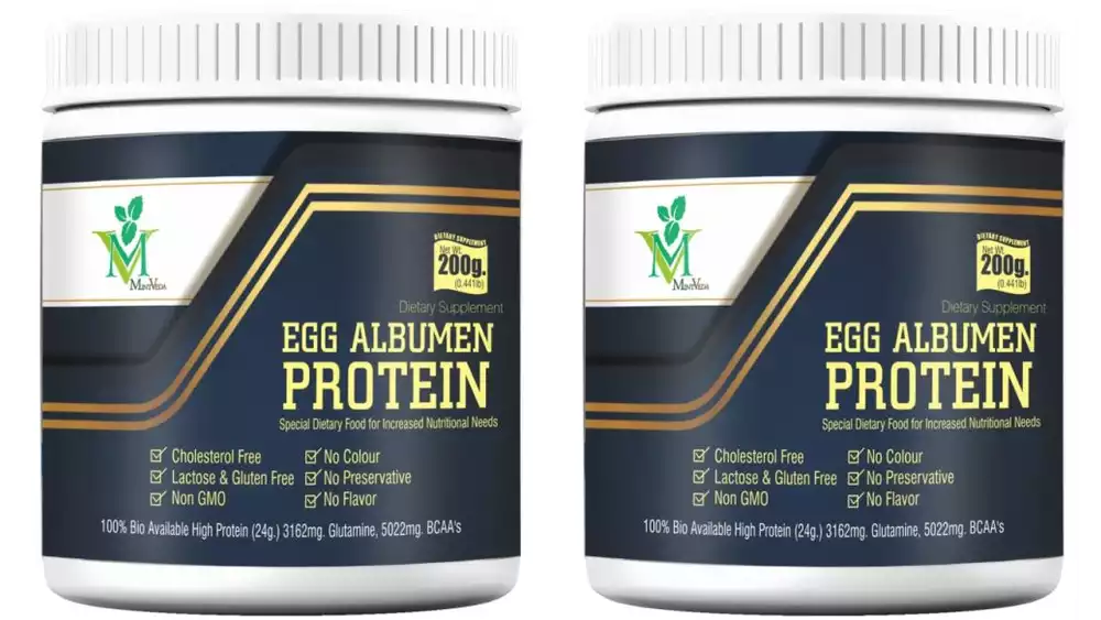 Mint Veda Egg Albumen Protein Powder (200g, Pack of 2)