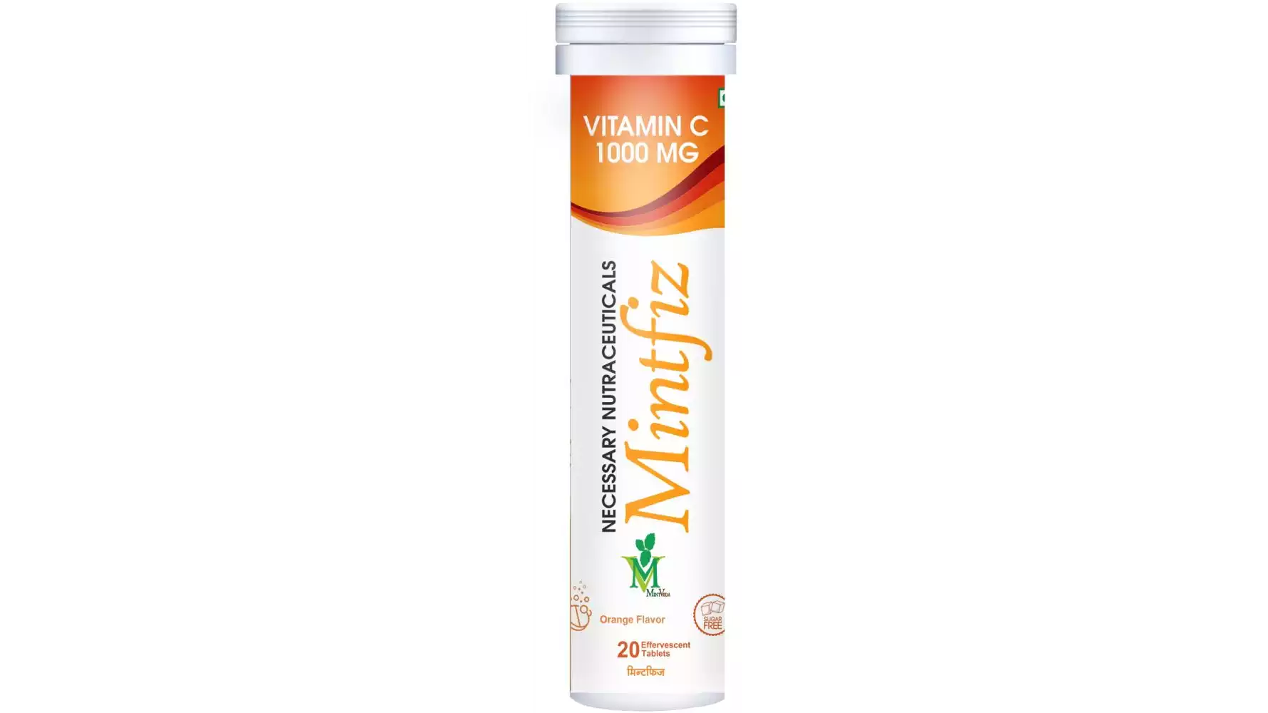 Mint Veda Mintfiz Vitamin C Effervescent Tablets (Organe Flavor) (20tab)