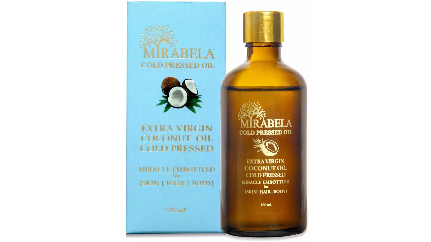 Mirabela Virgin Coconut Oil Wood Pressed And Cold Pressed (100ml)