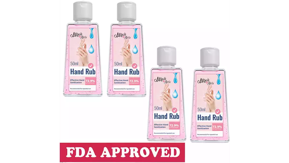 Mirah Belle Organic And Natural Hand Sanitizer (50ml, Pack of 4)