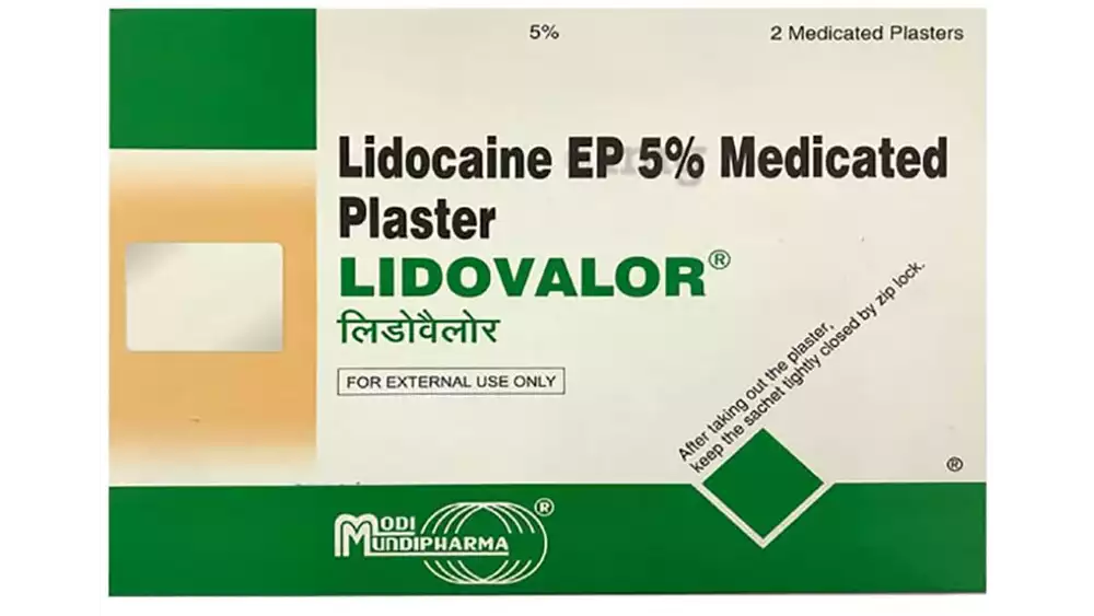 Modi Mundi Pharma Lidovalor Medicated Plaster (5%w/w) (2pcs)