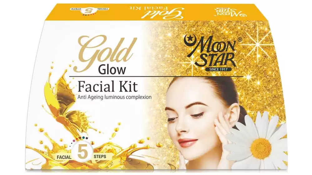 Moonstar Gold Glow Facial Kit (8ml, Pack of 5)