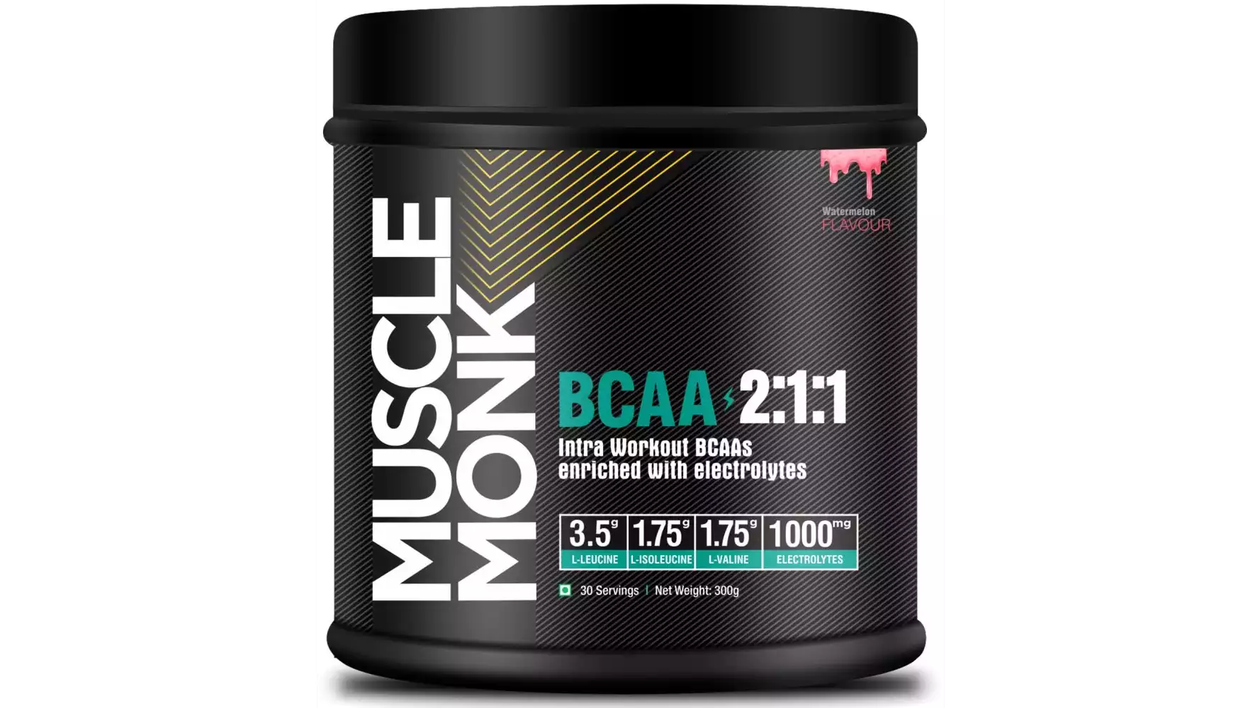 Muscle Monk Bcaa Electrolytes | Recovery And Endurance ( 30 Servings) Watermelon (300g)