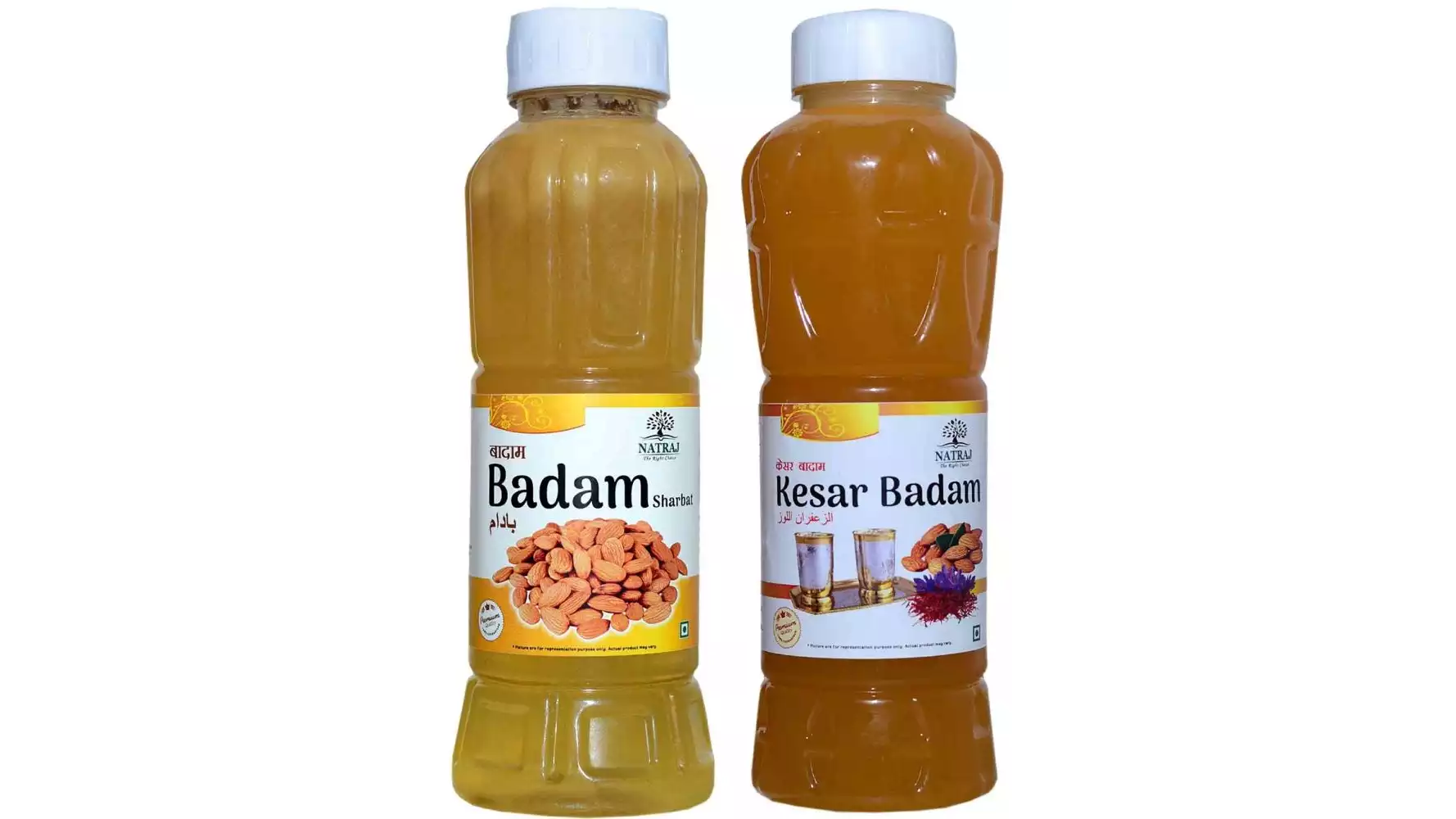 Natraj Badam & Kesar Badam Sharbat Combo (1Pack)