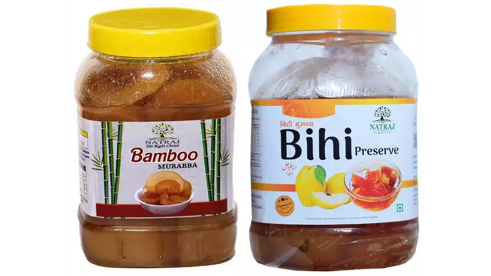 Natraj Bamboo & Bihi Murabba Combo (1kg, Pack of 2)