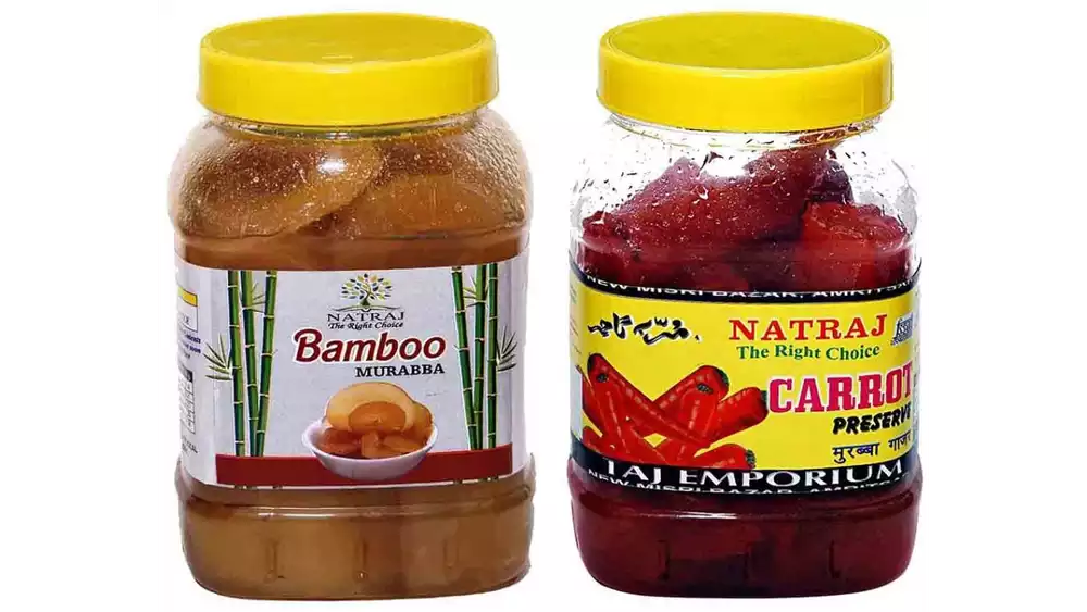 Natraj Bamboo & Carrot Murabba Combo (1kg, Pack of 2)