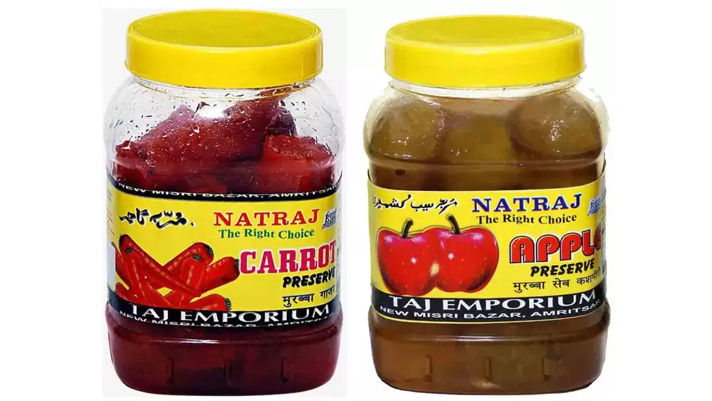 Natraj Carrot & Apple Murabba Combo (1kg, Pack of 2)
