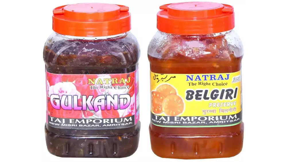 Natraj Gulkand & Belgiri Murabba Combo (1kg, Pack of 2)