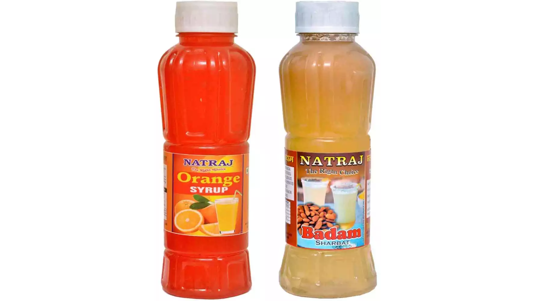 Natraj Orange & Badam Sharbat Combo (1Pack)