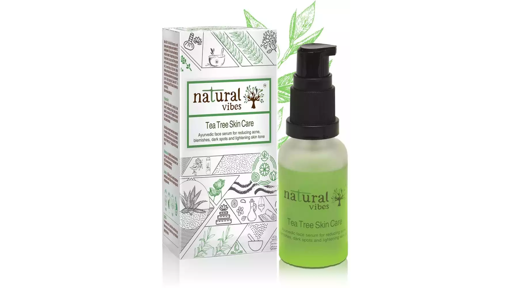 Natural Vibes Ayurvedic Tea Tree Skin Repair Serum (30ml)