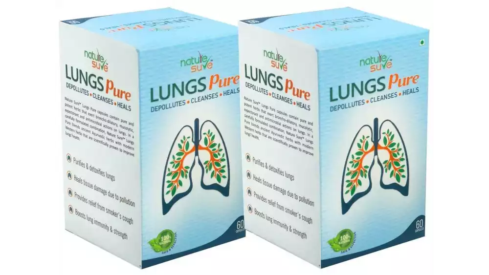 Nature Sure Lungs Pure Capsules (60caps, Pack of 2)
