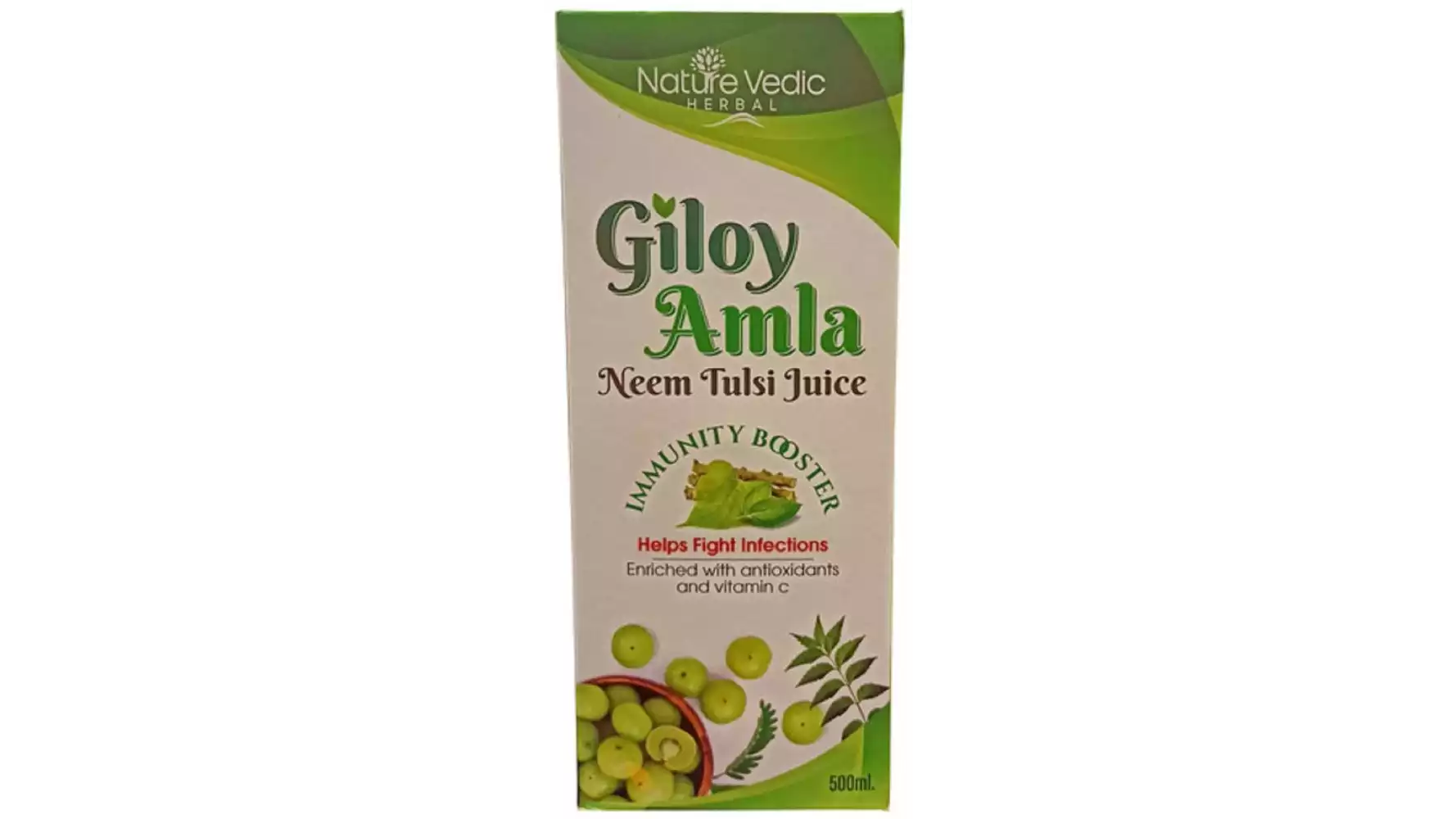 Nature Vedic Giloy, Amla, Neem & Tulsi Juice (500ml)