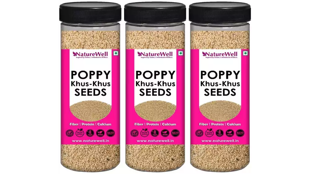 NatureWell Poppy Seeds (150g, Pack of 3)