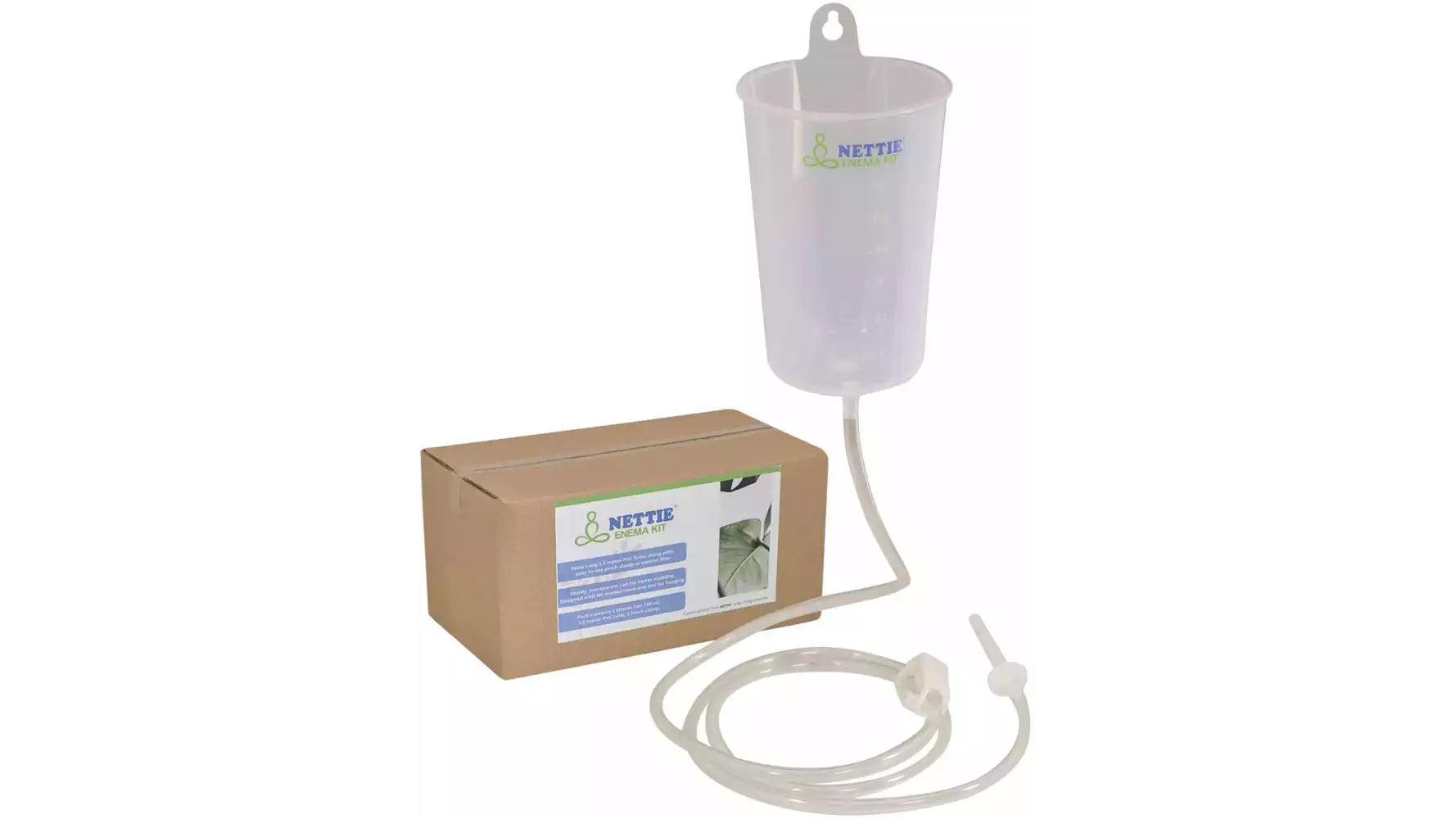Nettie Enema Kit - 750Ml Can, 1.5 Mt Pvc Tube, 1 Clamp And Nozzle (1Pack)