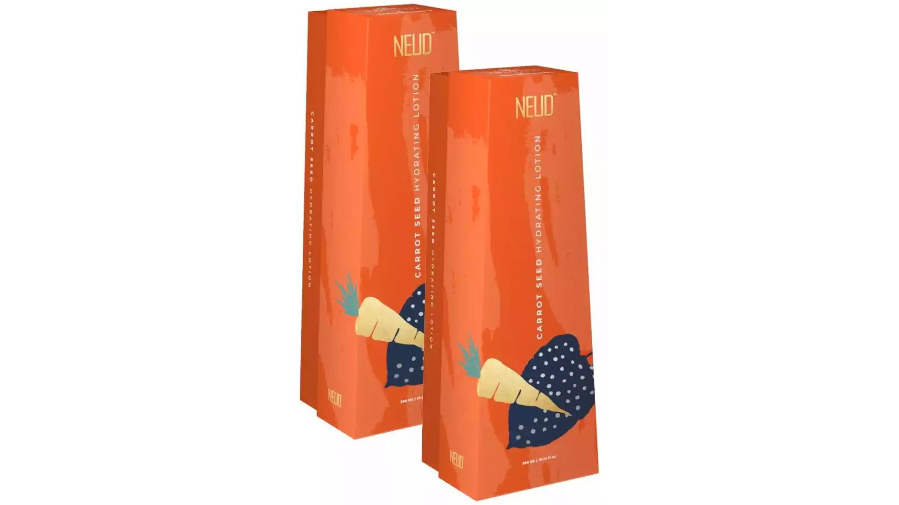 NEUD Carrot Seed Premium Hydrating Lotion (300ml, Pack of 2)