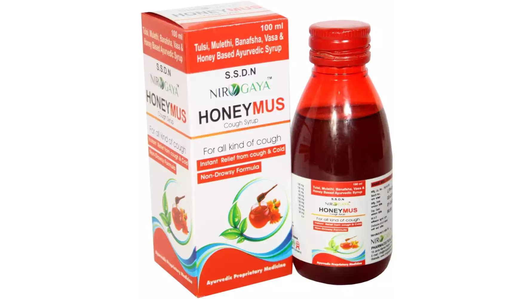 Nirogaya Honeymus Cough Syrup (100ml)