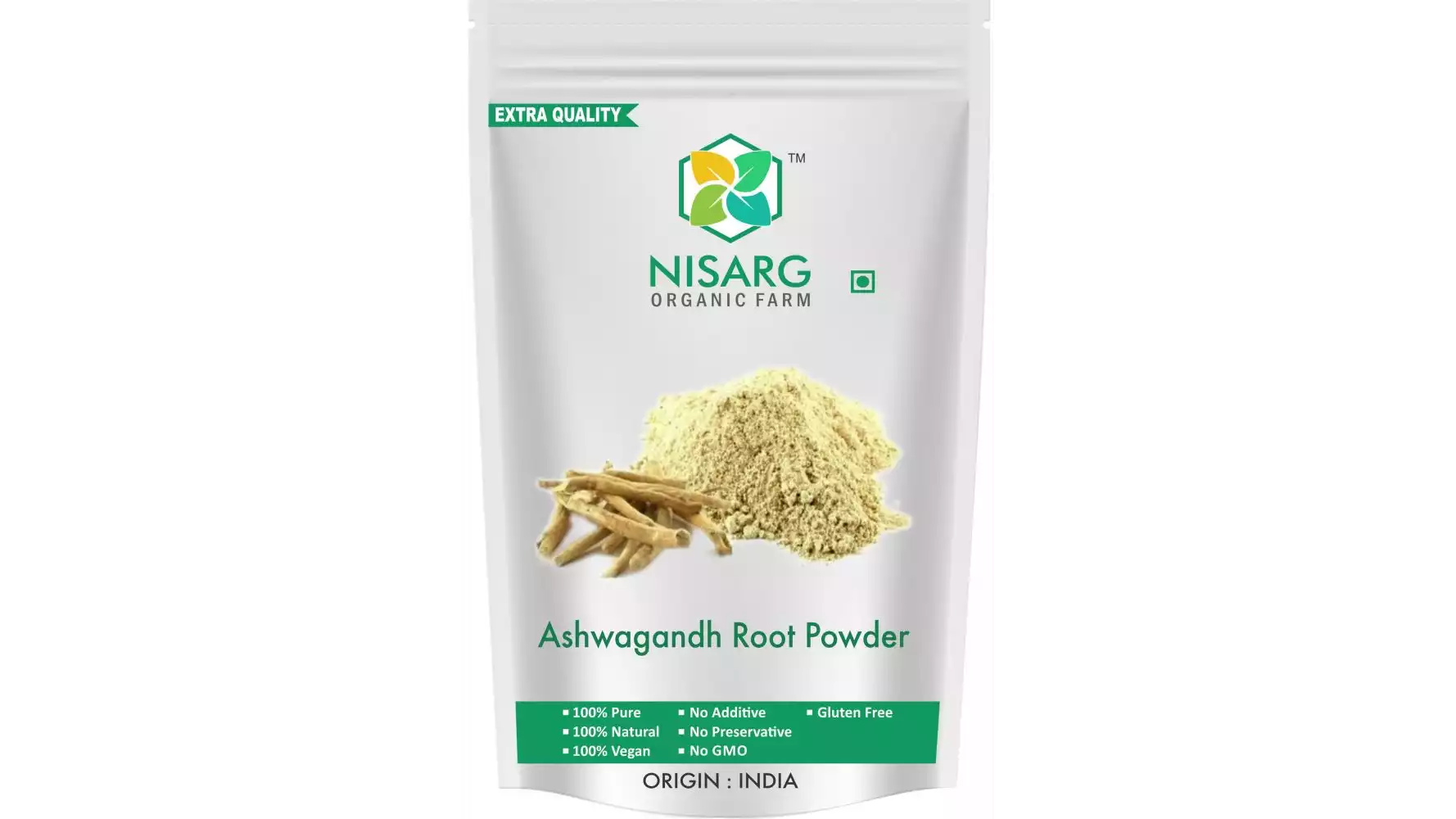 Nisarg Organic Farm Ashwagandha Root Powder (500g)