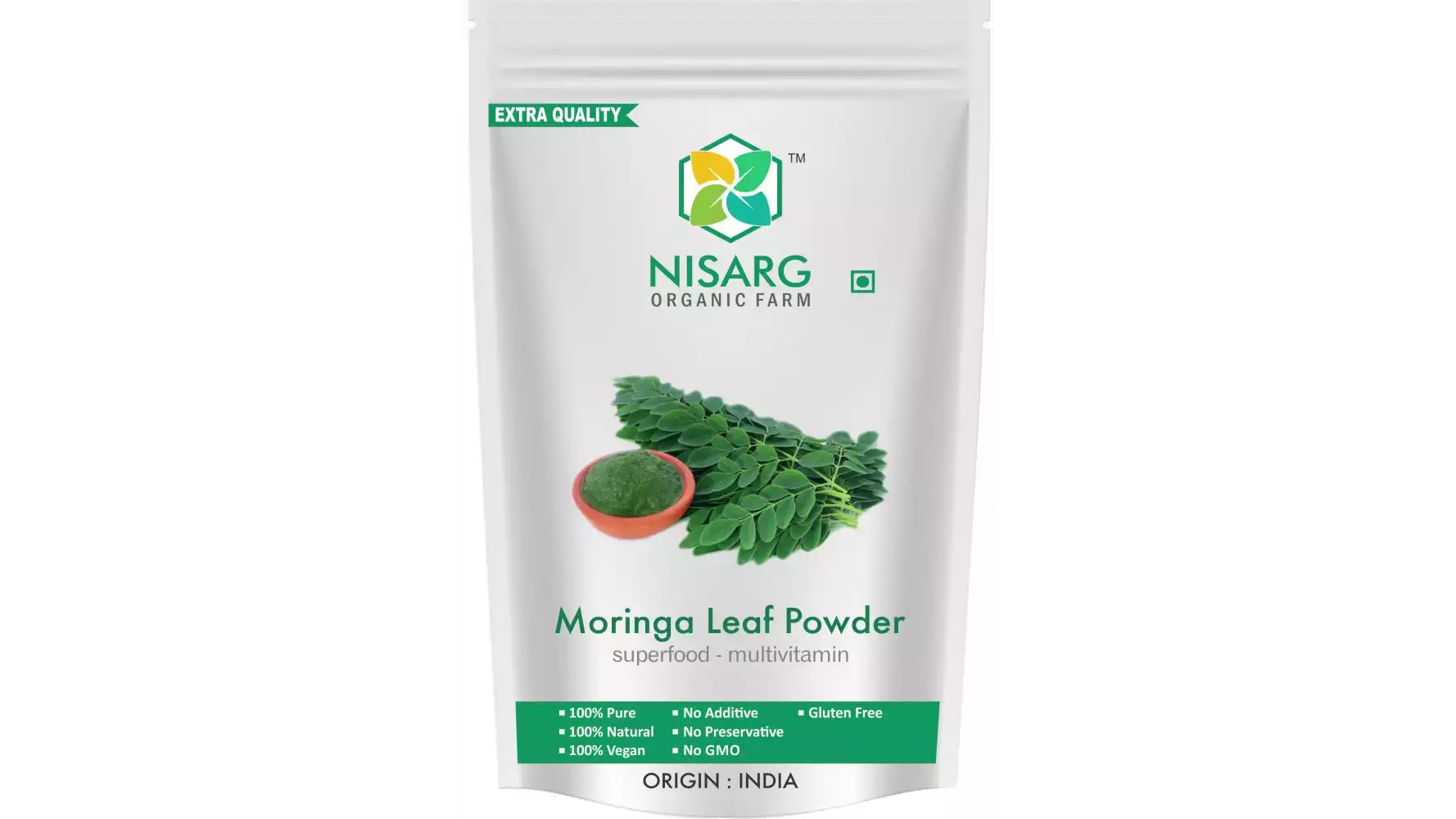 Nisarg Organic Farm Moringa Leaf Powder (1kg)
