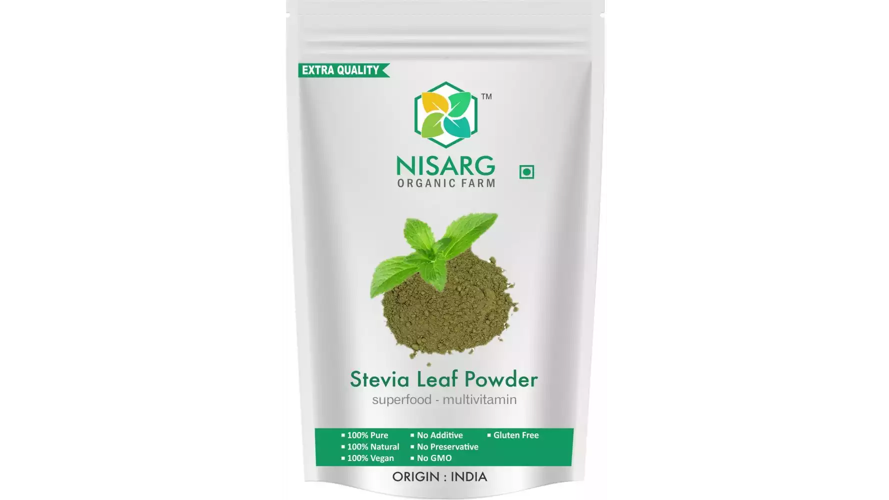 Nisarg Organic Farm Stevia Leaf Powder (500g)