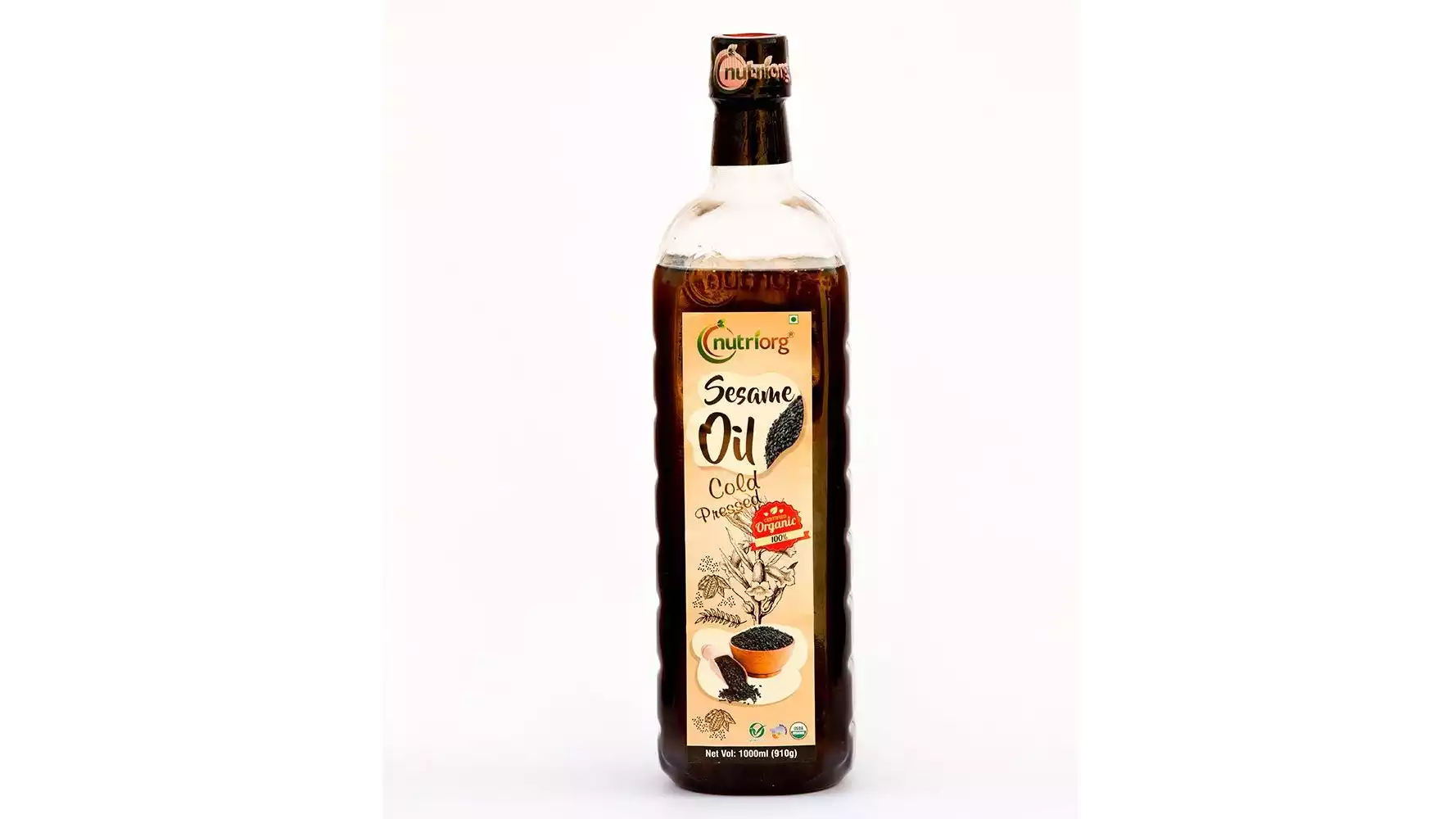 Nutriorg Certified Organic Sesame Oil (1liter)