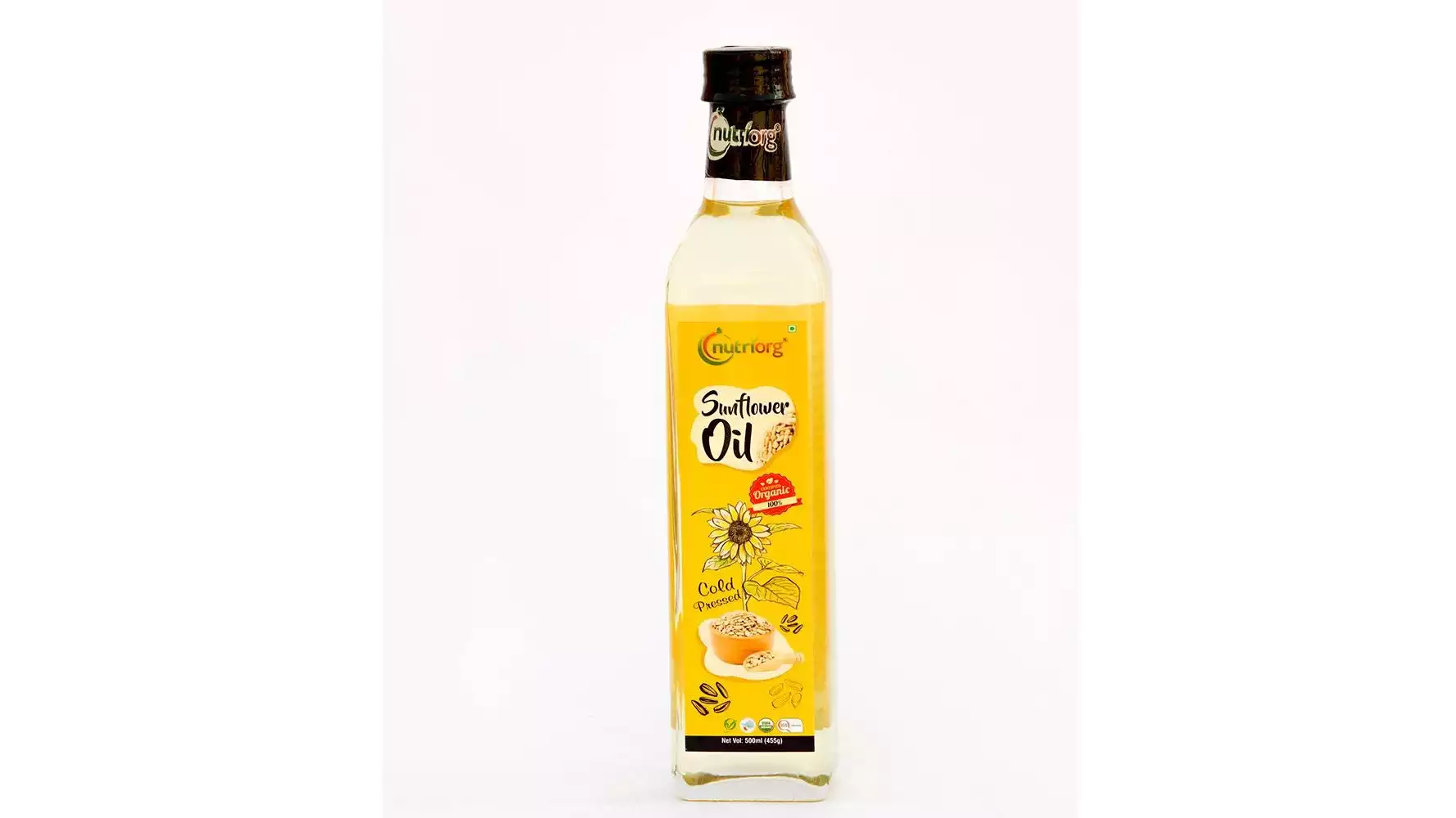 Nutriorg Certified Organic Sunflower Oil (500ml)