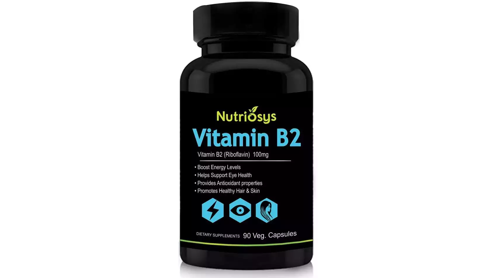 Nutriosys Vitamin B2 100Mg Veg Capsule (90caps)